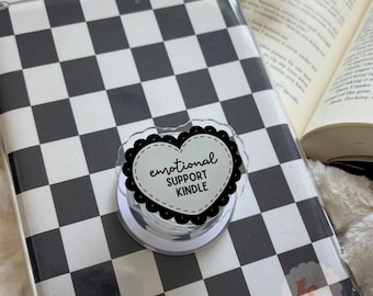 Emotional support MagSafe Kindle Grip | Coquette Heart | Kindle Holder | Kindle Accessories | Phone Holder | Ereader accessories | Kobo grip