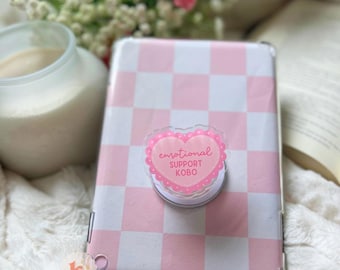 Emotional support MagSafe Kobo Grip | Coquette Heart | Kobo Holder | Kobo Accessories | Phone Holder | Ereader accessories | Bookish gifts