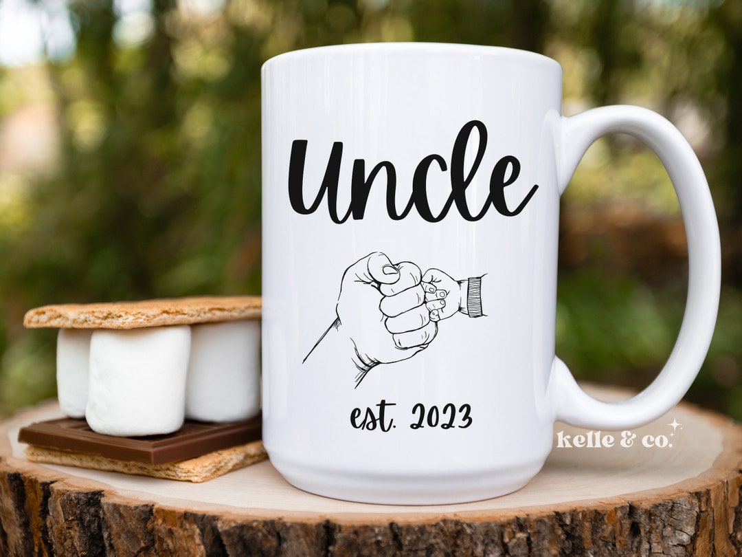 New Uncle Gift, Baby Announcement Coffee Mug for Uncle, Baby Reveal ...