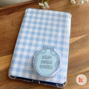 Read more books MagSafe Kindle Grip | Coquette aesthetic | Kindle Holder | Kindle Accessories | Phone Holder | Ereader accessories | bookish