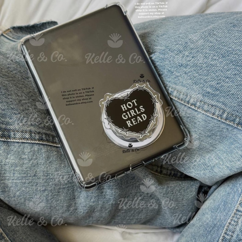 Hot girls read Magsafe Kindle Grip,Bookish Merch, Kindle Accessory, Phone Grip, Bookish Accessory, Bookworm Gift, Dark Romance, gift for her image 2