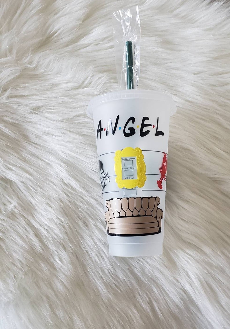 Download Friends Starbucks Cup Friends TV Show Friends Central | Etsy