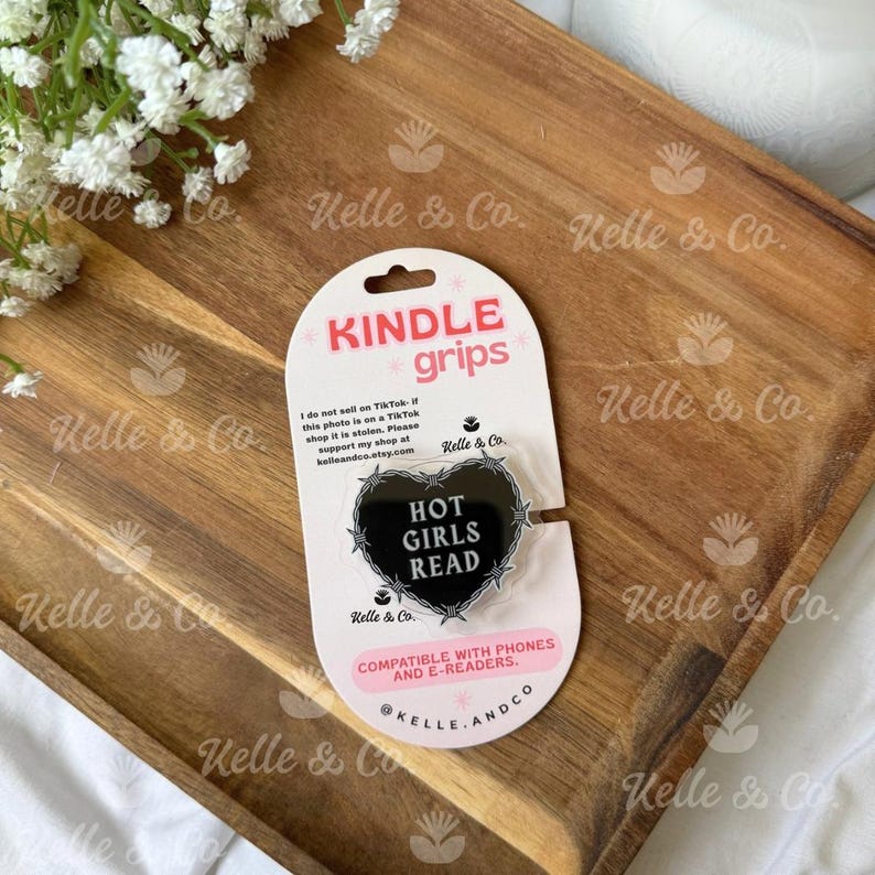 Hot girls read Magsafe Kindle Grip,Bookish Merch, Kindle Accessory, Phone Grip, Bookish Accessory, Bookworm Gift, Dark Romance, gift for her image 4