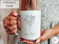 Grandma Mug, New Grandma Mug Est 2022, Mimie Mug, Pregnancy Announcement Cup, Glass Mug Grandma Glass Mug, Custom Name Future Grandma