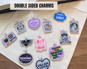 Kindle Charm, Phone Charm, USB Charm, Kindle Accessories, Phone Accessories, Mini Keychain Charm, Bookish Merch, Bookish Gifts, Dust Plug C