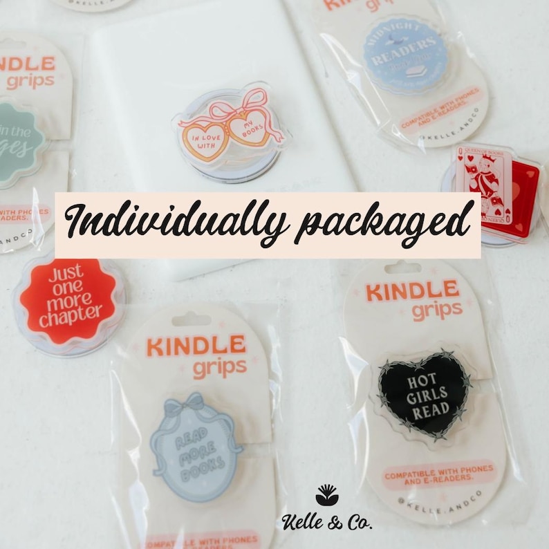 Queen of books MagSafe Kindle Grip | Kindle Holder | Kindle Accessories | Phone Holder | Ereader accessories | Bookish gift for her image 3
