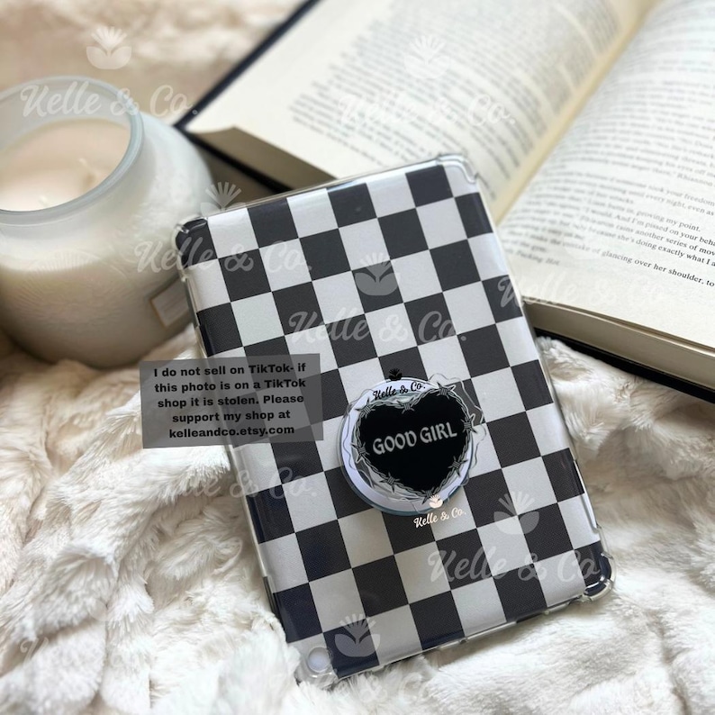 Good Girl Magsafe Kindle Grip, Kobo Grips, Smut Bookish Merch, Kindle Accessory, Phone Grip, Bookish Accessory, Bookworm Gift, Dark Romance image 2