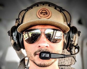 Custom Aviation Mic Muff - Personalized Pilot Headset Accessory