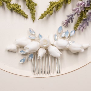 Elegant bridal comb, silver bridal comb, gold bridal comb, floral bridal comb, floral wedding comb, silver floral wedding comb, gold floral