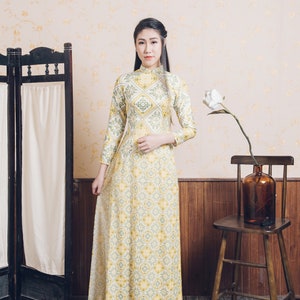 Vintage Ao dai style with pant