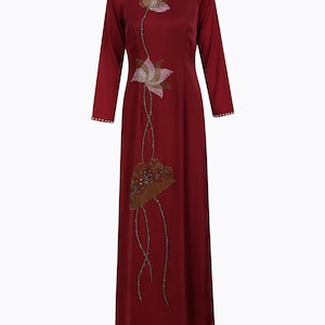 Formal Ao dai with handmade details