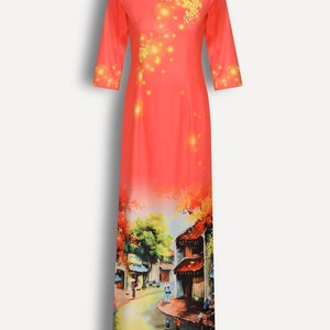 Vintage inspired Ao dai