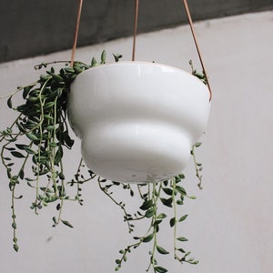 Simple Hanging Planter, Ceramic succulent planter, Plant hanger, Wall planter, Plant pot, Succulent pot Indoor planter, Wall hanging planter image 6