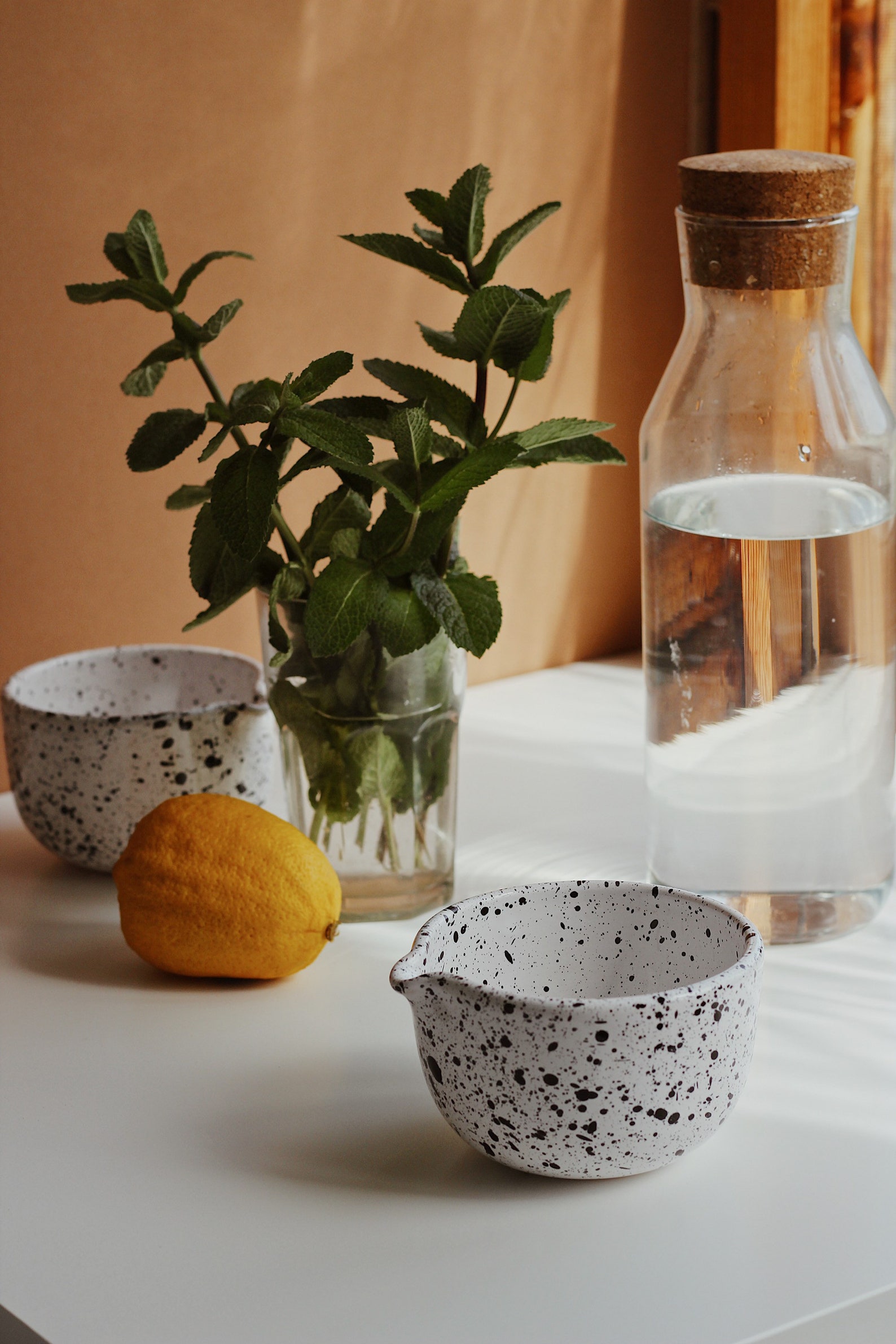 Matcha Bowl With Spout for Everyday Use Ceramic Speckled Etsy