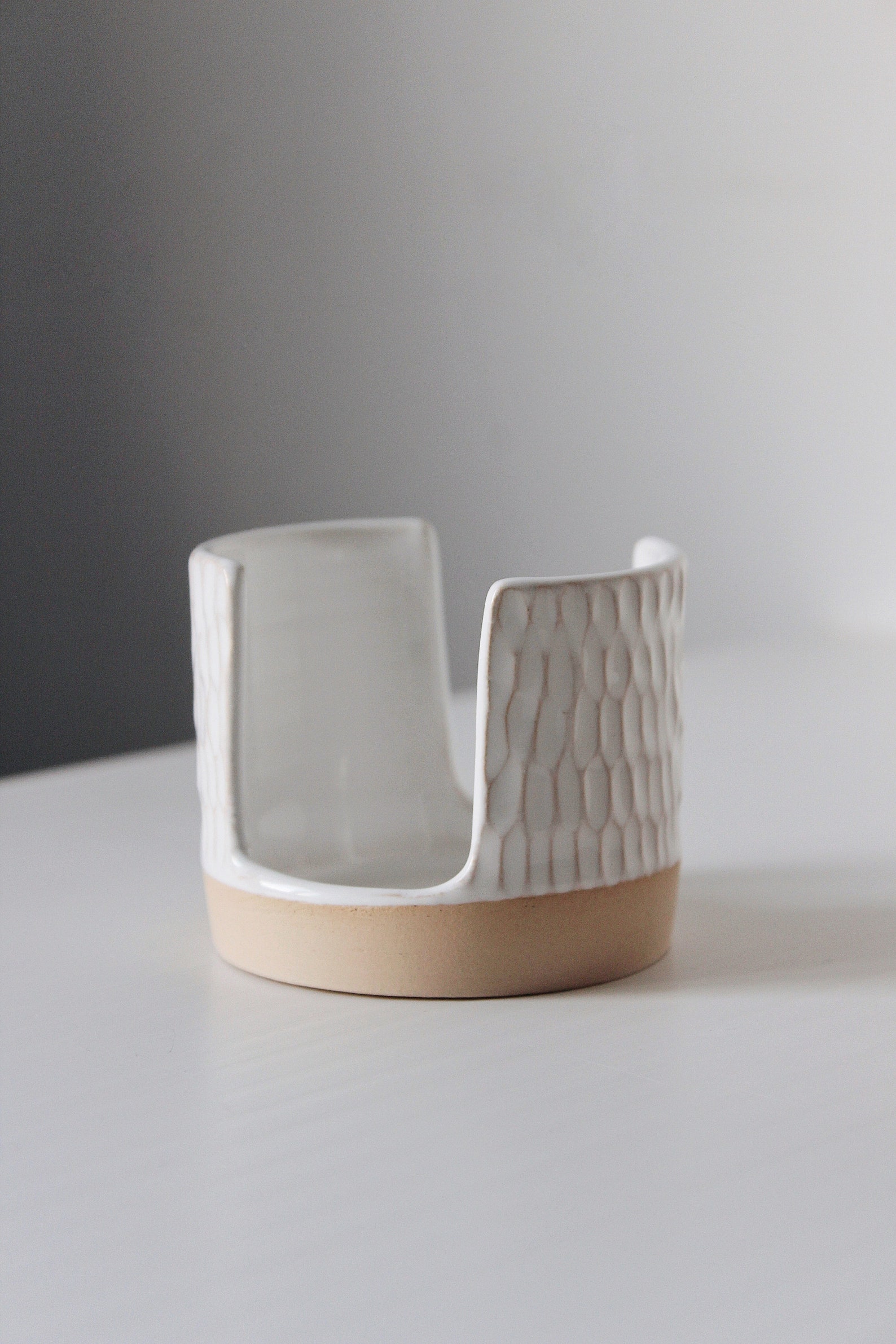 White ceramic sponge holder for kitchen sink Pottery napkin Etsy