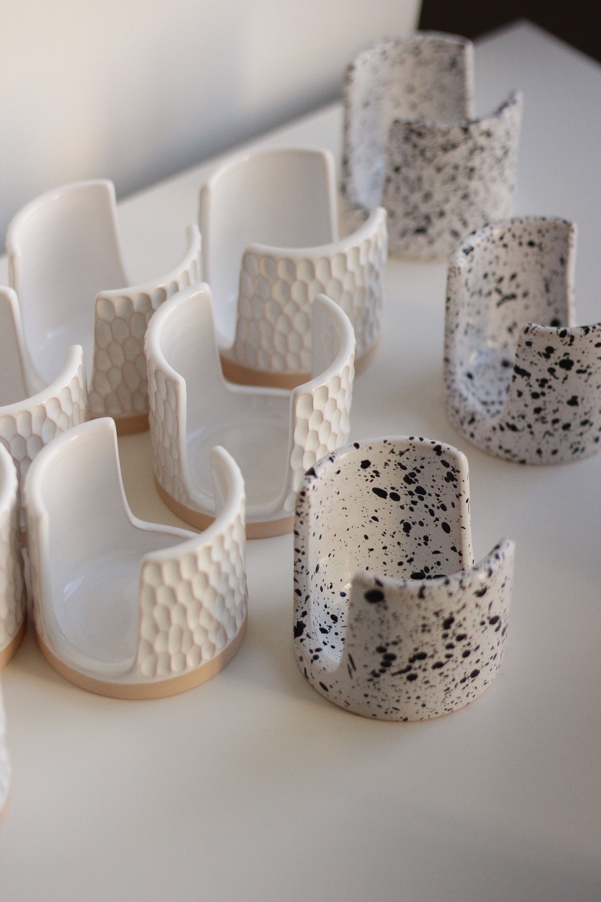 White ceramic sponge holder for kitchen sink Pottery napkin Etsy