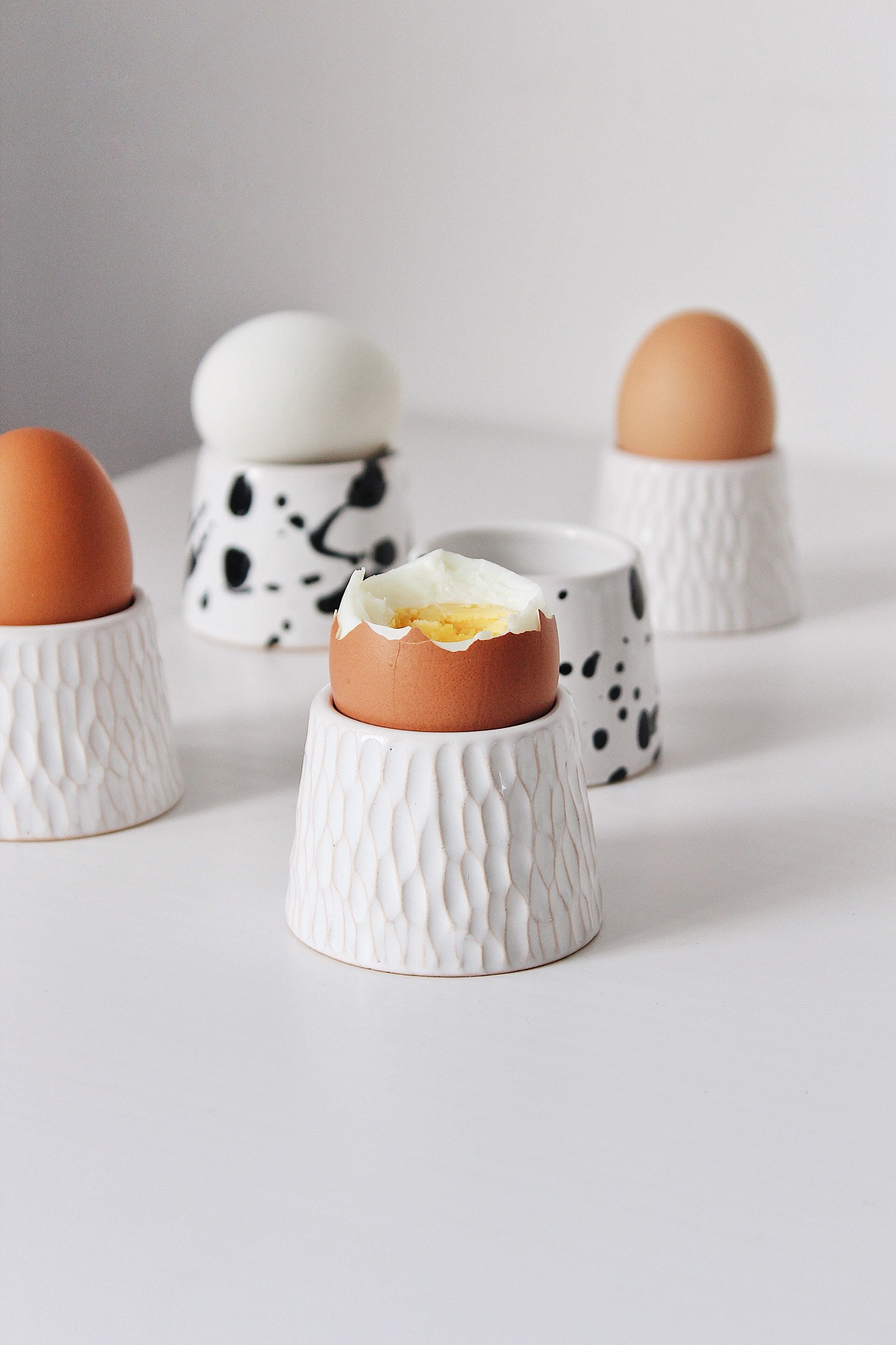 Ceramic egg cup Pottery egg cups Unique ceramic egg holder Etsy