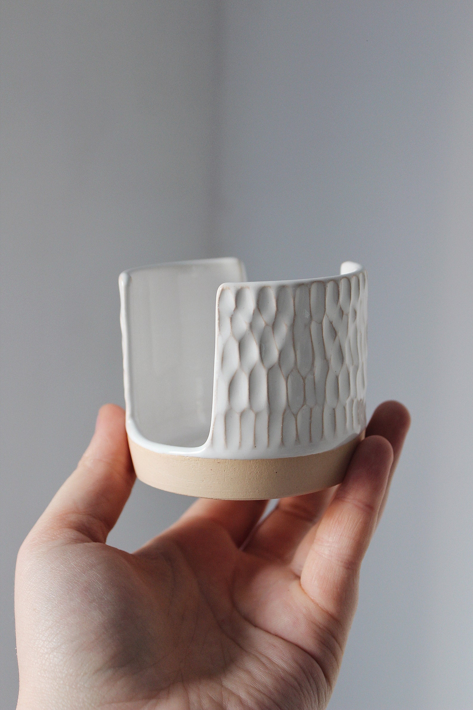 White ceramic sponge holder for kitchen sink Pottery napkin Etsy