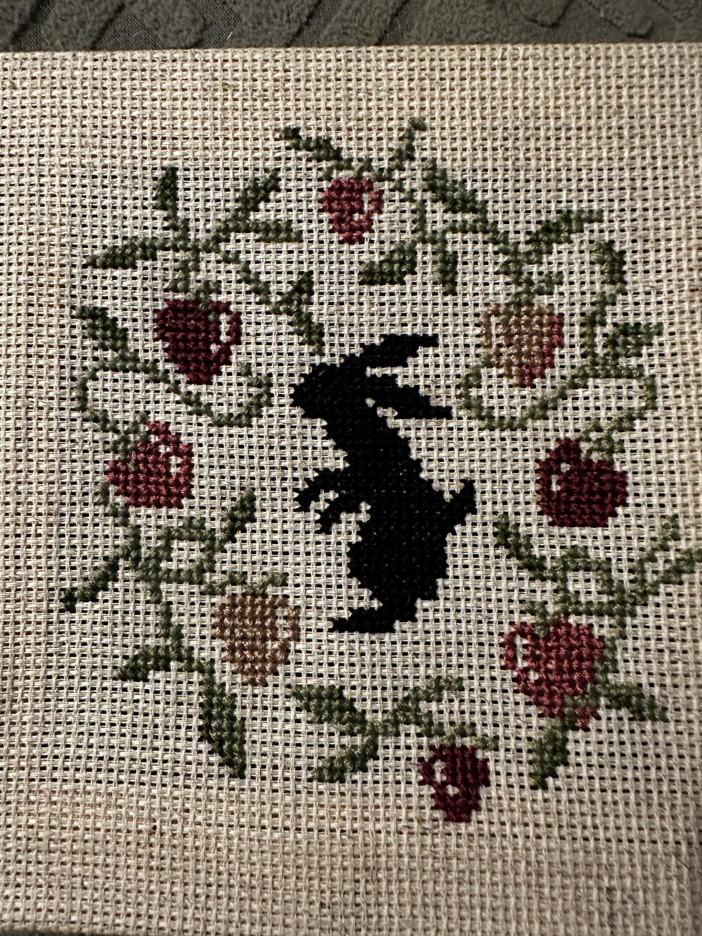 Black Rabbit Cross-stitch - Etsy