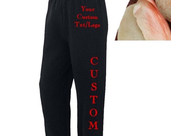 Custom Sweatpants - Etsy