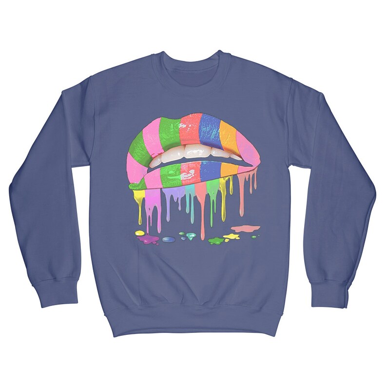 rainbow drip sweatshirt