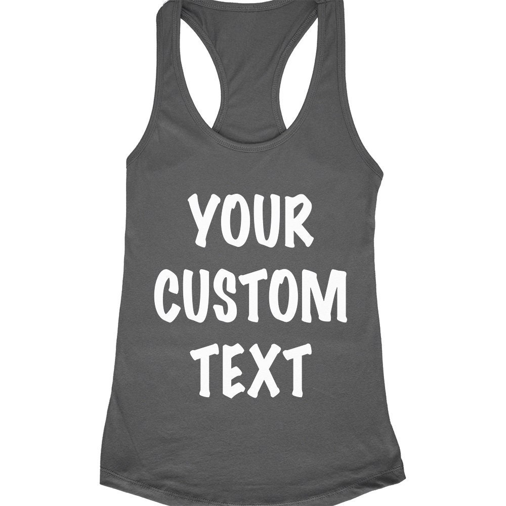 Custom Tank Tops with Your Text or LogoPersonalized & Custom Etsy