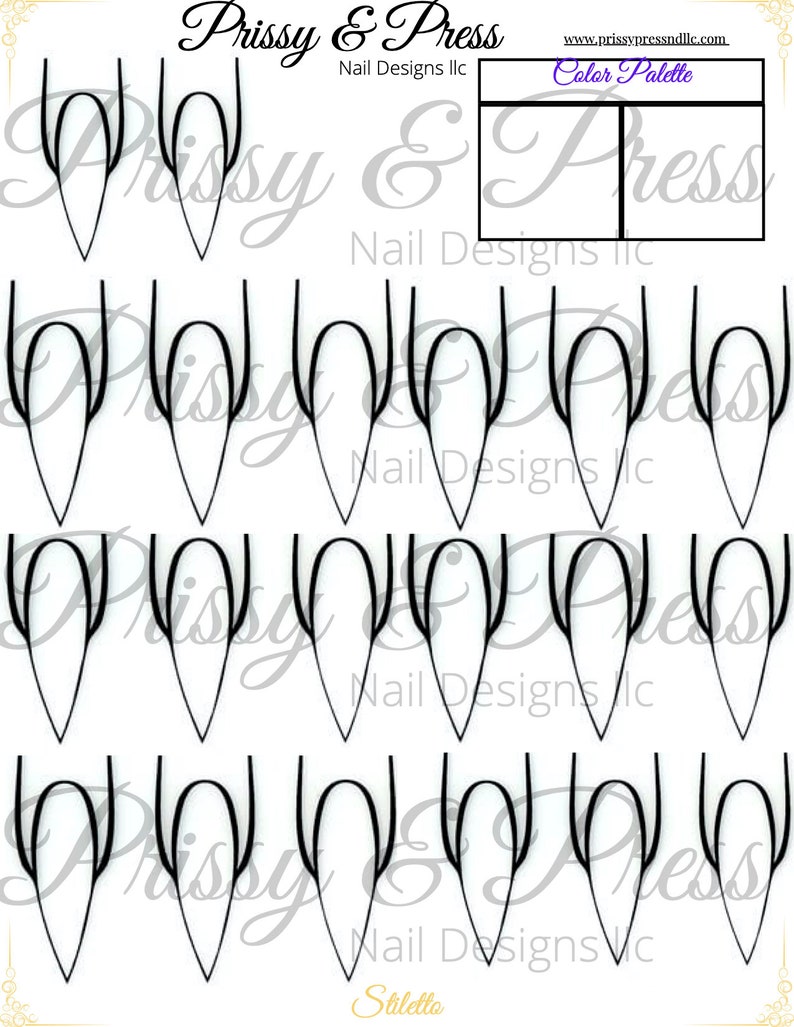 Printable Nail Design Template