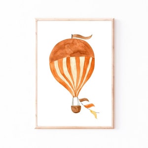 Poster Kinderzimmer Heißluftballon · Kinderzimmer Bild Geschenkidee Kinder Kinderzimmer Dekoration Babyzimmer Deko Baby Geschenk Geburt