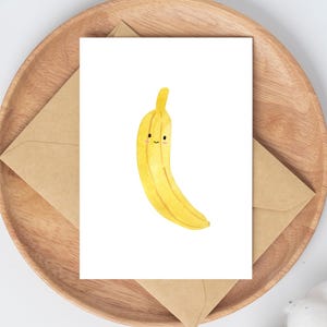 Karte Banane · Grußkarte Glückwunschkarte Kindergeburtstag Postkarte Kinder Postkarte Geburtstag Geburtstagsgeschenk Geschenkidee