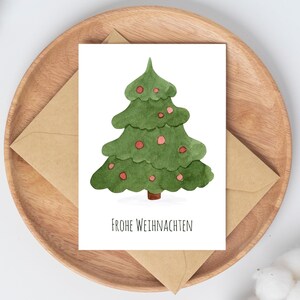 Weihnachtskarte Weihnachtsbaum Weihnachtskarten Set Karten für Weihnachten Weihnachtsgeschenk Frohe Weihnachten Karte Weihnachtsdeko A6