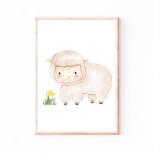 Poster Kinderzimmer Schaf · Kinderzimmer Bilder Tiere Geschenkidee Kinder Kinderzimmer Dekoration Babyzimmer Deko Baby Geschenk Geburt