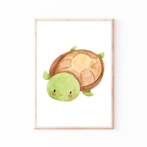 Poster Kinderzimmer Schildkröte · Kinderzimmer Bilder Tiere Geschenkidee Kinder Kinderzimmer Dekoration Babyzimmer Deko Baby Geschenk Geburt