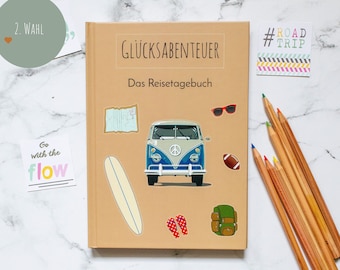 Reisetagebuch A5 Hardcover | Mängelexemplar | Tagebuch Urlaub | Geschenk Abschluss Abitur | Geschenk Reise | Tagebuch Reise