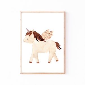Poster Kinderzimmer Einhorn · Kinderzimmer Bilder Geschenkidee Kinder Deko Kinderzimmer Dekoration Babyzimmer Baby Geschenk Geburt Boho