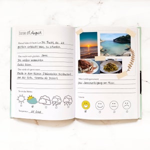 Lucky adventure: travel diary A5 hardcover travel journal holiday diary travel gift image 2