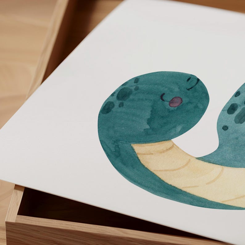 Dinosaur Poster Set A4 & A3 Children's Posters, Kids' Room, Dinosaur Pictures, Baby Room Picture, Dinosaur Posters, Baby and Children's Gift, 3-Piece Set image 2