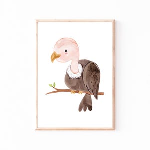 Poster Kinderzimmer Geier · Kinderzimmer Bilder Tiere Geschenkidee Kinder Kinderzimmer Dekoration Babyzimmer Deko Baby Geschenk Geburt