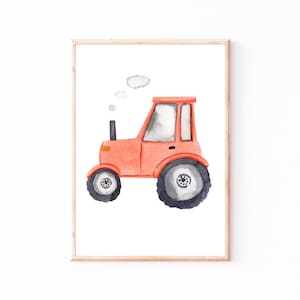 Poster Kinderzimmer Traktor · Kinderzimmer Bilder Geschenkidee Kinder Kinderzimmer Dekoration Babyzimmer Deko Baby Geschenk Geburt