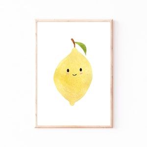 Poster Kinderzimmer Zitrone · Kinderposter Sommer Geschenkidee Kinder Bilder Kinderzimmer Dekoration Babyzimmer Deko Baby Geschenk Geburt