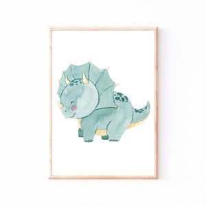 Poster Dinosaurier Set A4 A3 Kinderposter Poster Kinderzimmer Poster Baby Geschenk Junge Poster Kinder Dinoposter Deko Kinderzimmer Dino