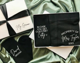 Groom Boxers & Socks Gift Box Set