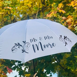 Personalised Wedding Umbrella 画像 2