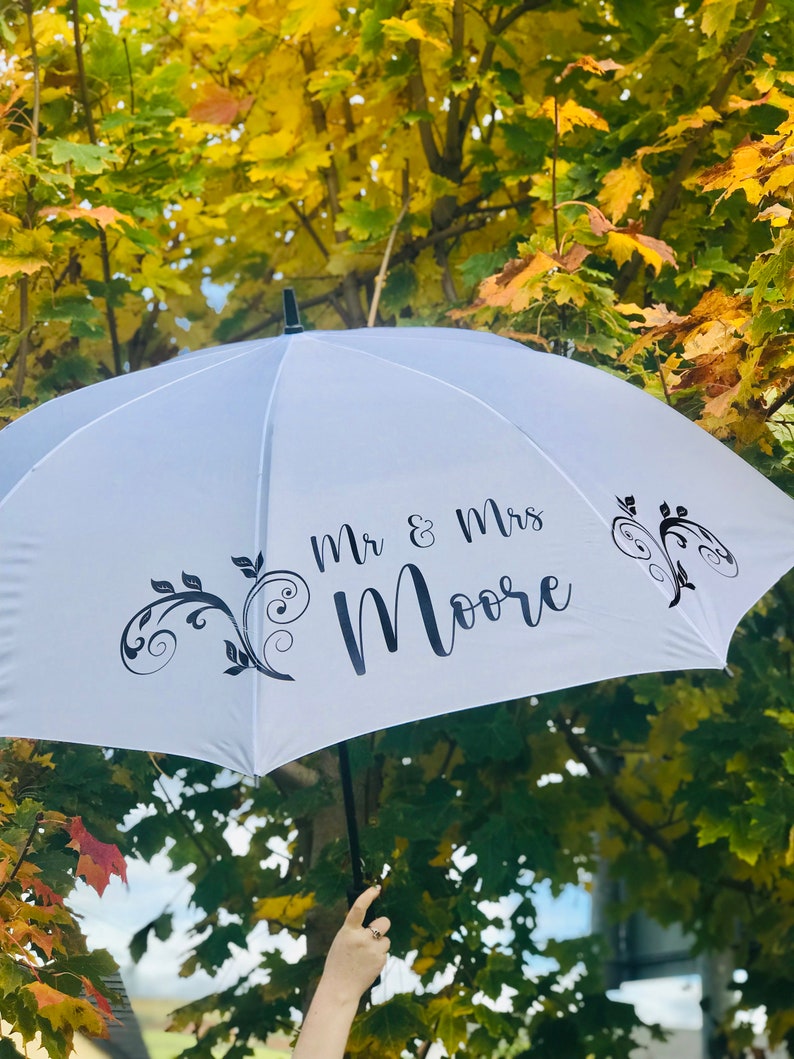 Personalised Wedding Umbrella 画像 2