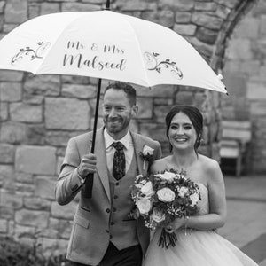 Personalised Wedding Umbrella 画像 1