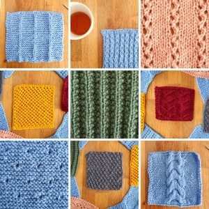 10 Easy knit stitch patterns, knitting ebook of knitting stitches, stitch pattern book, knit stitch dictionary