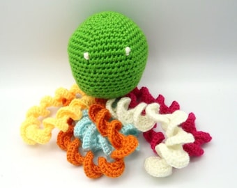 Patrón de ganchillo de pulpo para bebés prematuros, patrón de peluche de pulpo de medusa para bebé, ganchillo solidario, patrones de ganchillo para bebés prematuros, patrón en PDF