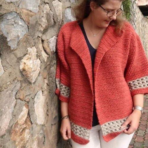 Chunky Crochet Cardigan Pattern Kimono 