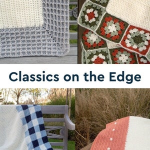 4 Easy crochet blanket pattern for crochet edge baby blanket to king, classic crochet blanket pattern easy, crochet blanket border pattern image 1