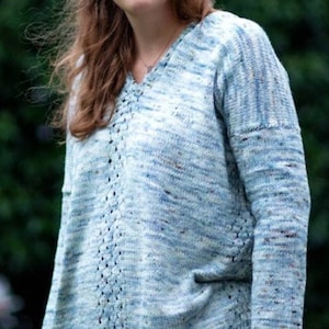 knit sweater pattern, knit wool sweater jumper pattern, easy sweater pattern size XS to 5XL knitting pattern PDF, Appaloosa Sweater