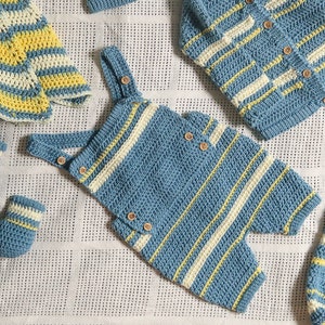 Haakpatroon baby romper boutchou, haakpatroon baby overall, pasgeboren gehaakte outfit, gehaakt babyshowercadeau, haakpatroon baby